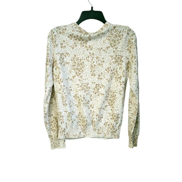 Mountain Lake Cheetah Print Cardigan Sweater Womens Size M Tan Brown Long Sleeve - Picture 3 of 6
